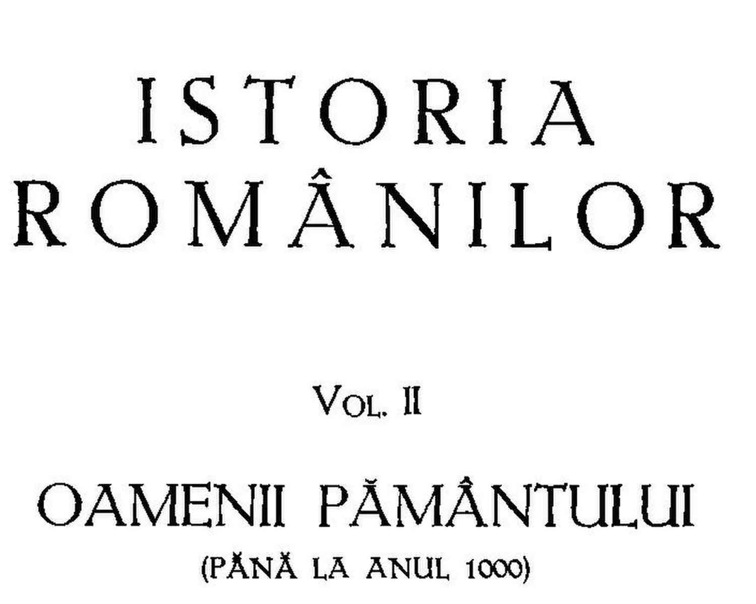 Cîteva reflecții despre istoria neamului românesc
